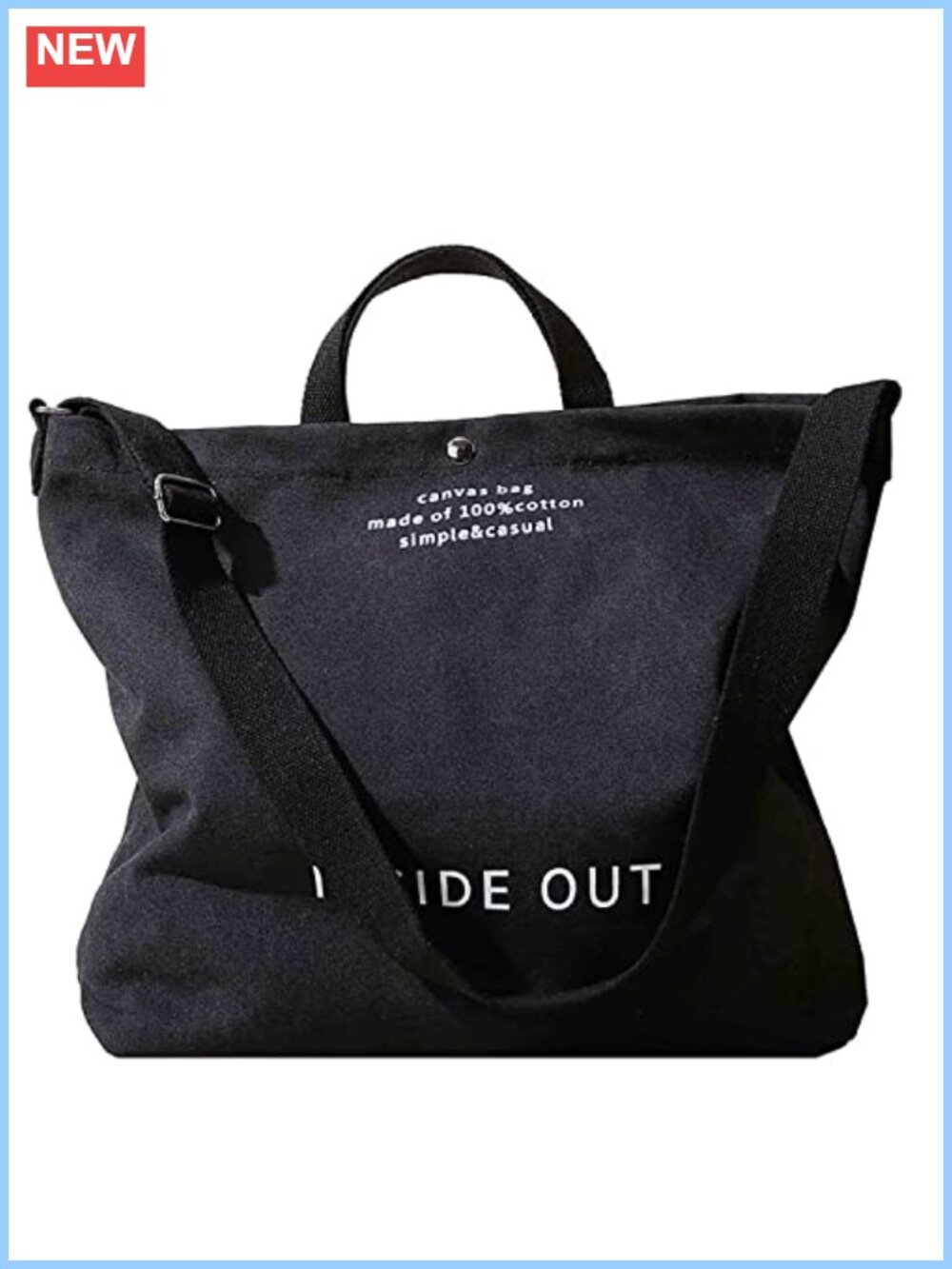 Large Canvas Tote Bag Shoulder Crossbody Work Hobo Bag